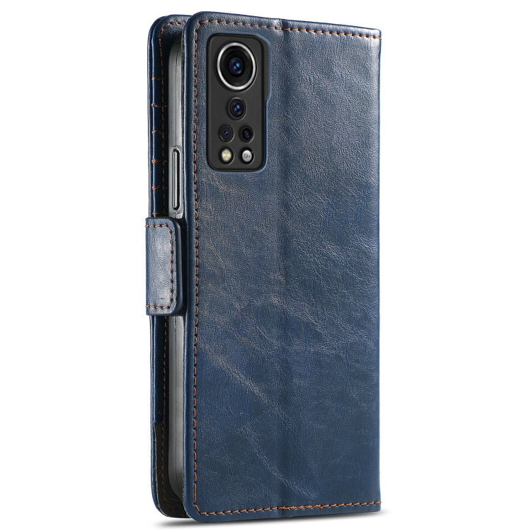 For ZTE Axon 30 5G CaseNeo Business Splicing Dual Magnetic Buckle Horizontal Flip PU Leather Case with Holder & Card Slots & Wallet