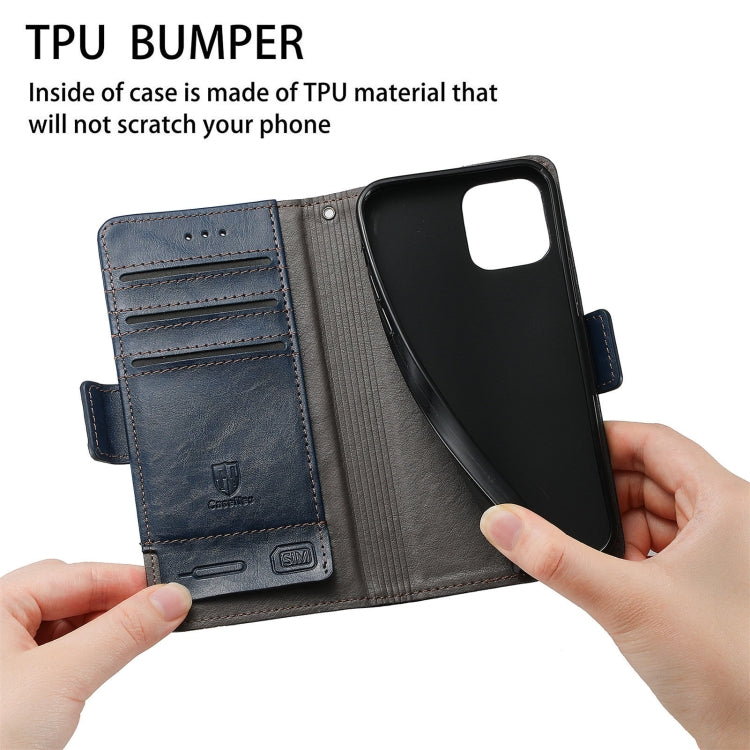 For ZTE Axon 30 5G CaseNeo Business Splicing Dual Magnetic Buckle Horizontal Flip PU Leather Case with Holder & Card Slots & Wallet
