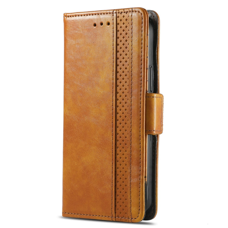 For ZTE Axon 30 5G CaseNeo Business Splicing Dual Magnetic Buckle Horizontal Flip PU Leather Case with Holder & Card Slots & Wallet