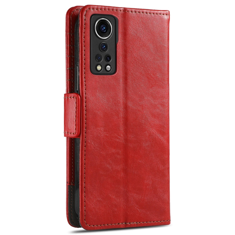 For ZTE Axon 30 5G CaseNeo Business Splicing Dual Magnetic Buckle Horizontal Flip PU Leather Case with Holder & Card Slots & Wallet