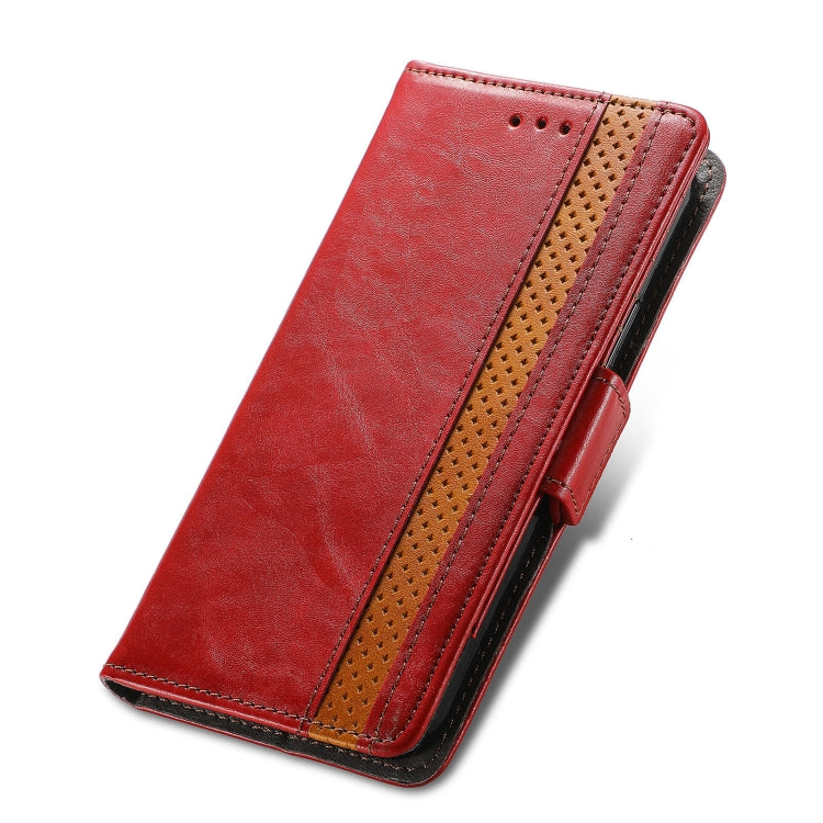 For ZTE Axon 30 5G CaseNeo Business Splicing Dual Magnetic Buckle Horizontal Flip PU Leather Case with Holder & Card Slots & Wallet