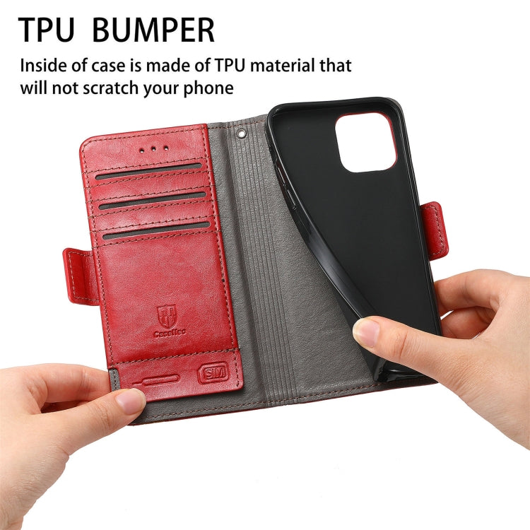 For ZTE Axon 30 5G CaseNeo Business Splicing Dual Magnetic Buckle Horizontal Flip PU Leather Case with Holder & Card Slots & Wallet