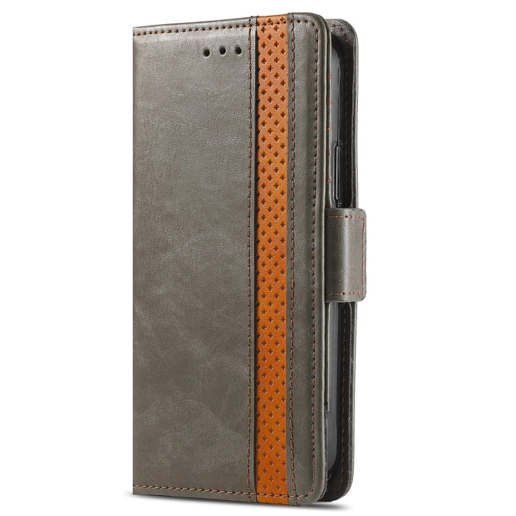 For ZTE Axon 30 5G CaseNeo Business Splicing Dual Magnetic Buckle Horizontal Flip PU Leather Case with Holder & Card Slots & Wallet