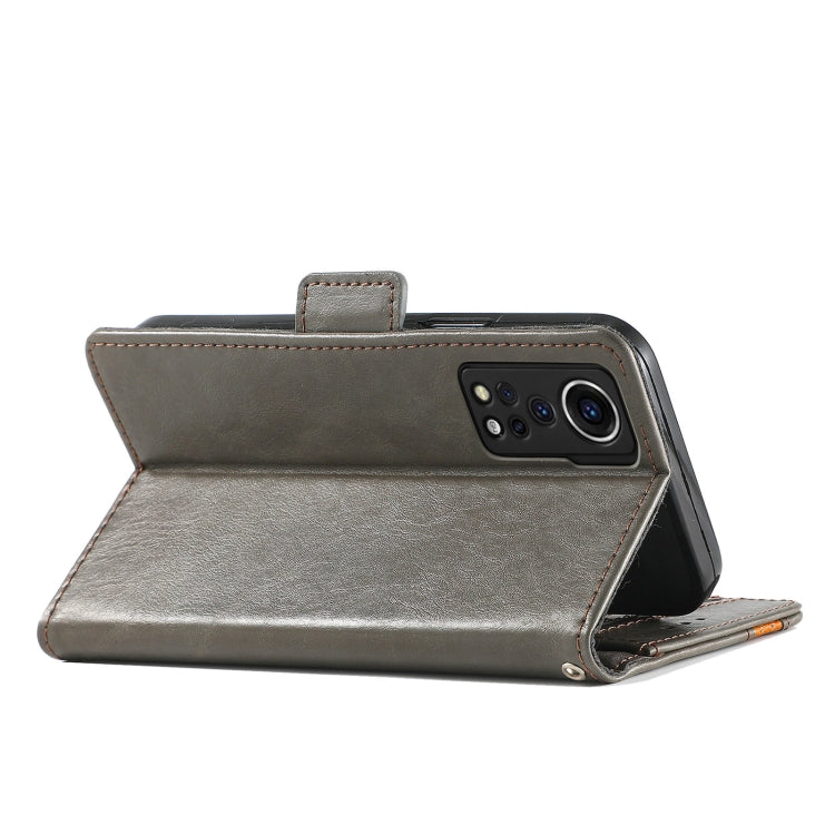For ZTE Axon 30 5G CaseNeo Business Splicing Dual Magnetic Buckle Horizontal Flip PU Leather Case with Holder & Card Slots & Wallet