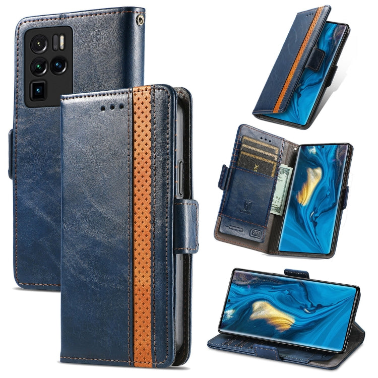For ZTE Nubia Z30 Pro CaseNeo Business Splicing Dual Magnetic Buckle Horizontal Flip PU Leather Case with Holder & Card Slots & Wallet