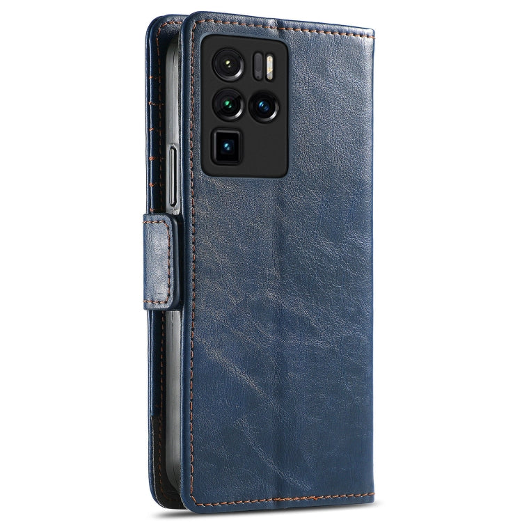 For ZTE Nubia Z30 Pro CaseNeo Business Splicing Dual Magnetic Buckle Horizontal Flip PU Leather Case with Holder & Card Slots & Wallet