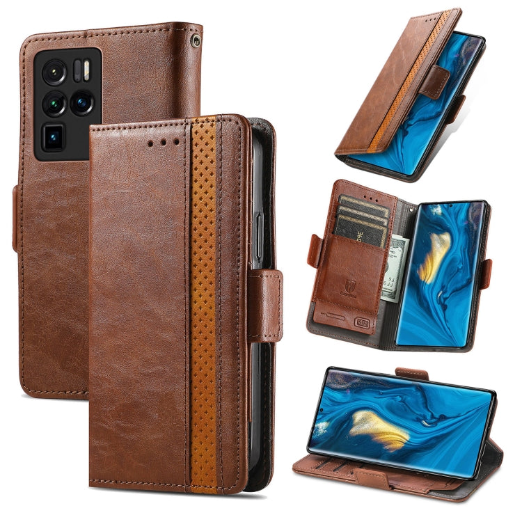 For ZTE Nubia Z30 Pro CaseNeo Business Splicing Dual Magnetic Buckle Horizontal Flip PU Leather Case with Holder & Card Slots & Wallet