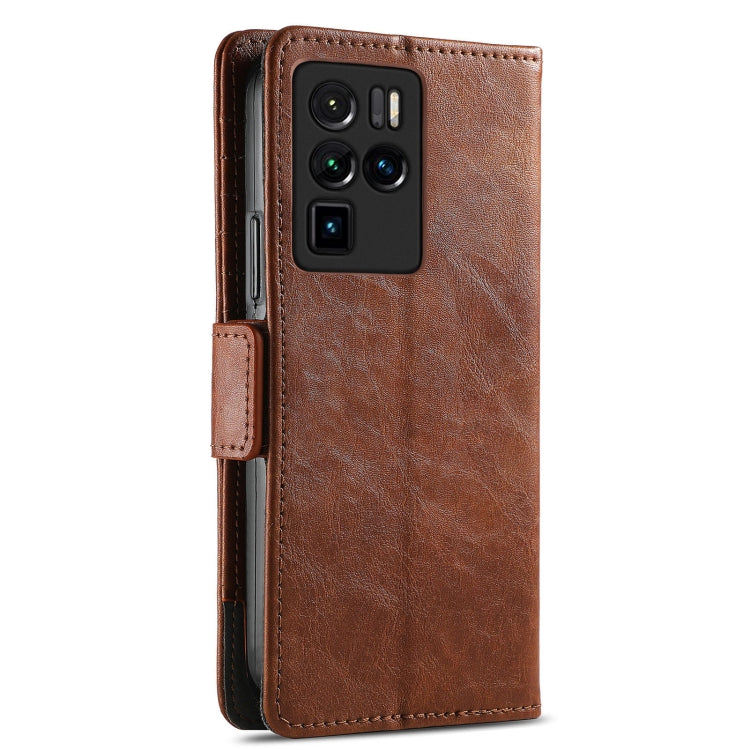 For ZTE Nubia Z30 Pro CaseNeo Business Splicing Dual Magnetic Buckle Horizontal Flip PU Leather Case with Holder & Card Slots & Wallet