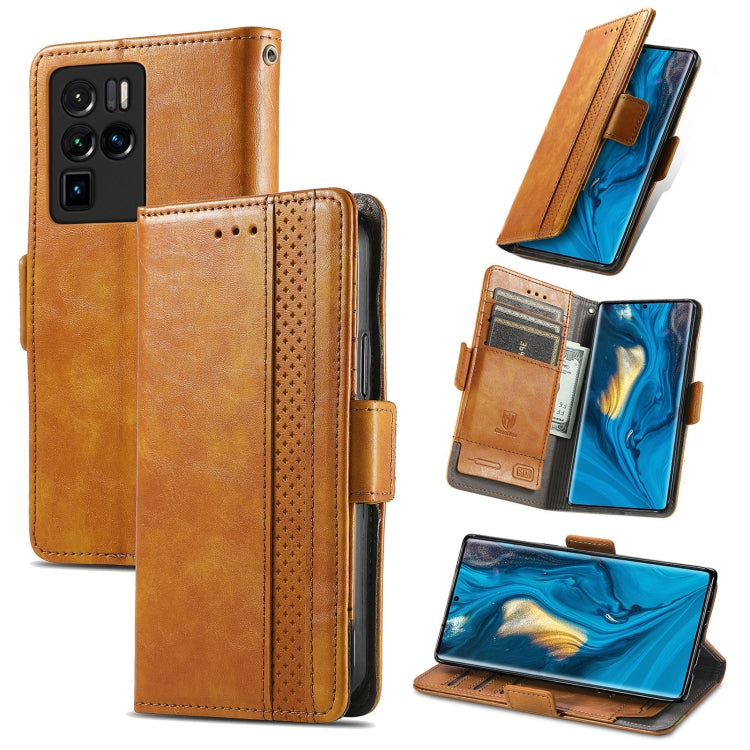 For ZTE Nubia Z30 Pro CaseNeo Business Splicing Dual Magnetic Buckle Horizontal Flip PU Leather Case with Holder & Card Slots & Wallet