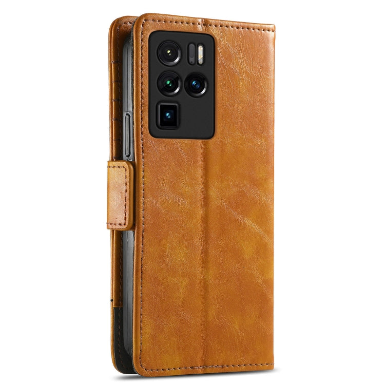 For ZTE Nubia Z30 Pro CaseNeo Business Splicing Dual Magnetic Buckle Horizontal Flip PU Leather Case with Holder & Card Slots & Wallet