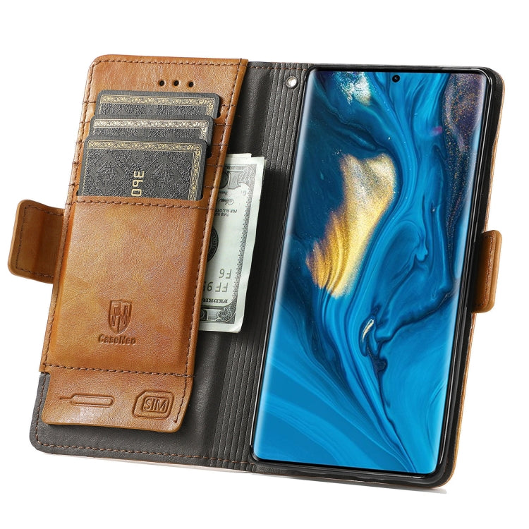 For ZTE Nubia Z30 Pro CaseNeo Business Splicing Dual Magnetic Buckle Horizontal Flip PU Leather Case with Holder & Card Slots & Wallet