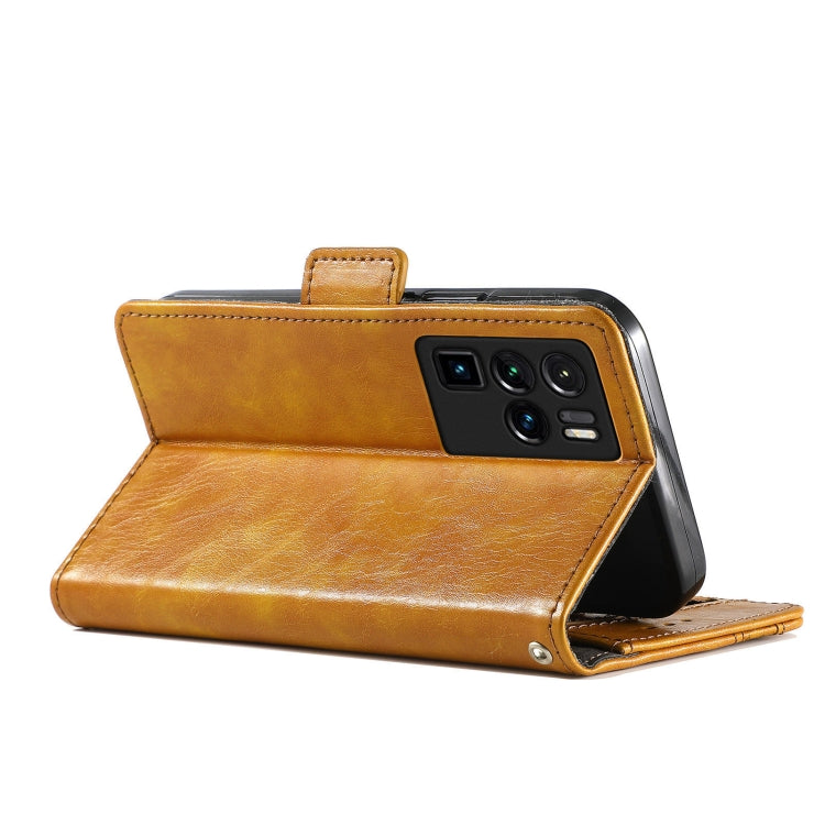 For ZTE Nubia Z30 Pro CaseNeo Business Splicing Dual Magnetic Buckle Horizontal Flip PU Leather Case with Holder & Card Slots & Wallet