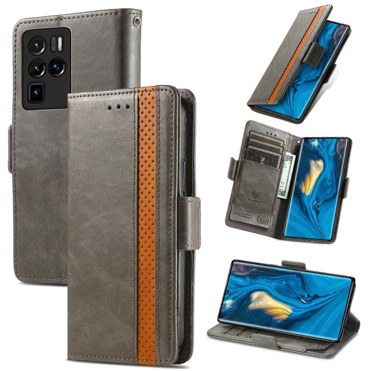 For ZTE Nubia Z30 Pro CaseNeo Business Splicing Dual Magnetic Buckle Horizontal Flip PU Leather Case with Holder & Card Slots & Wallet