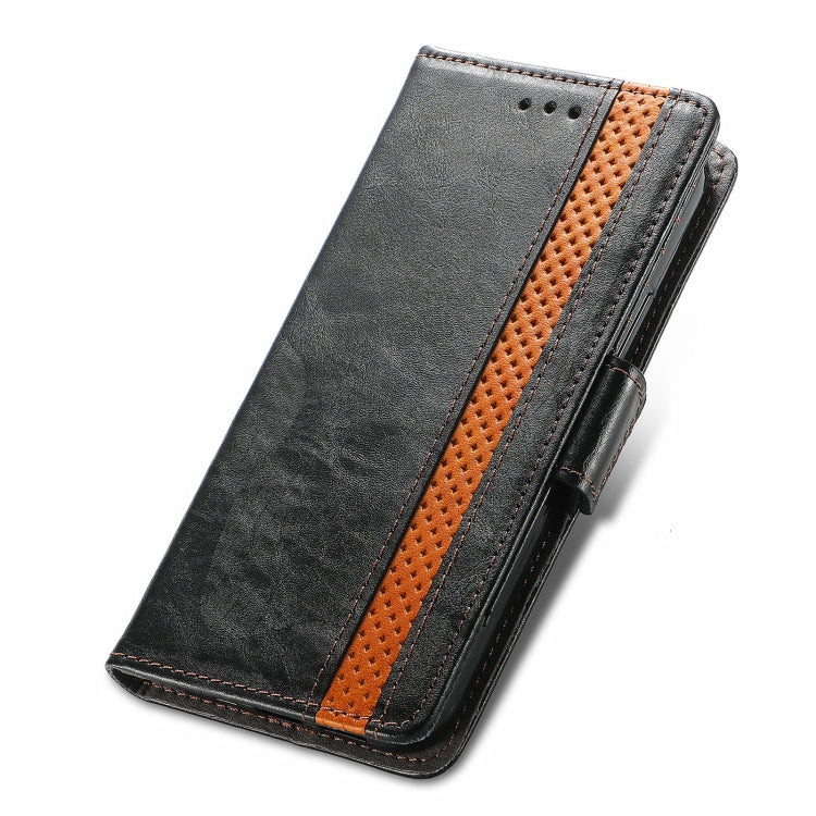 For Alcatel 1S (2021) CaseNeo Business Splicing Dual Magnetic Buckle Horizontal Flip PU Leather Case with Holder & Card Slots & Wallet