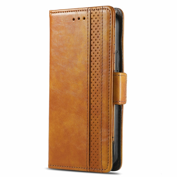 For Alcatel 1S (2021) CaseNeo Business Splicing Dual Magnetic Buckle Horizontal Flip PU Leather Case with Holder & Card Slots & Wallet