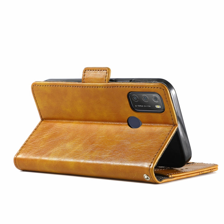 For Alcatel 1S (2021) CaseNeo Business Splicing Dual Magnetic Buckle Horizontal Flip PU Leather Case with Holder & Card Slots & Wallet