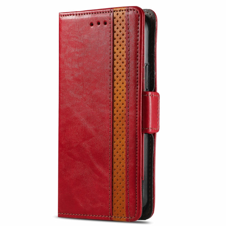 For Alcatel 1S (2021) CaseNeo Business Splicing Dual Magnetic Buckle Horizontal Flip PU Leather Case with Holder & Card Slots & Wallet
