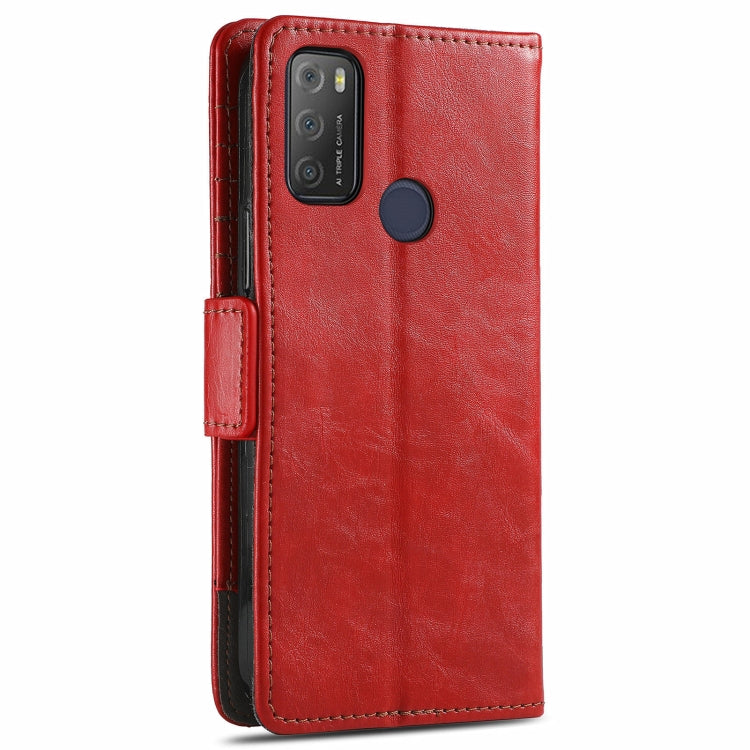 For Alcatel 1S (2021) CaseNeo Business Splicing Dual Magnetic Buckle Horizontal Flip PU Leather Case with Holder & Card Slots & Wallet