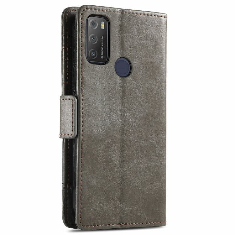For Alcatel 1S (2021) CaseNeo Business Splicing Dual Magnetic Buckle Horizontal Flip PU Leather Case with Holder & Card Slots & Wallet
