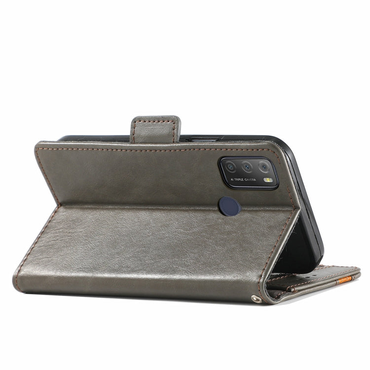 For Alcatel 1S (2021) CaseNeo Business Splicing Dual Magnetic Buckle Horizontal Flip PU Leather Case with Holder & Card Slots & Wallet