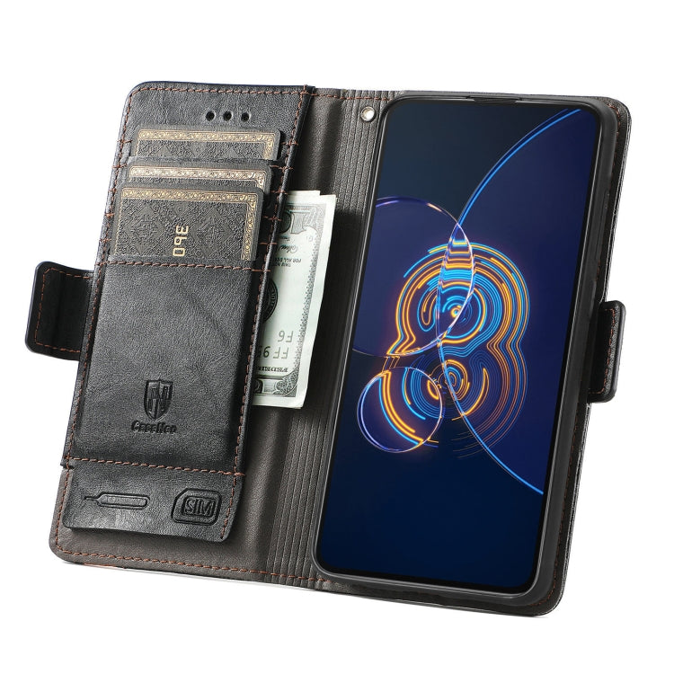 For Asus Zenfone 8 Flip CaseNeo Business Splicing Dual Magnetic Buckle Horizontal Flip PU Leather Case with Holder & Card Slots & Wallet