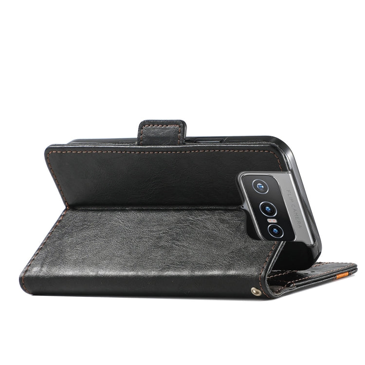 For Asus Zenfone 8 Flip CaseNeo Business Splicing Dual Magnetic Buckle Horizontal Flip PU Leather Case with Holder & Card Slots & Wallet