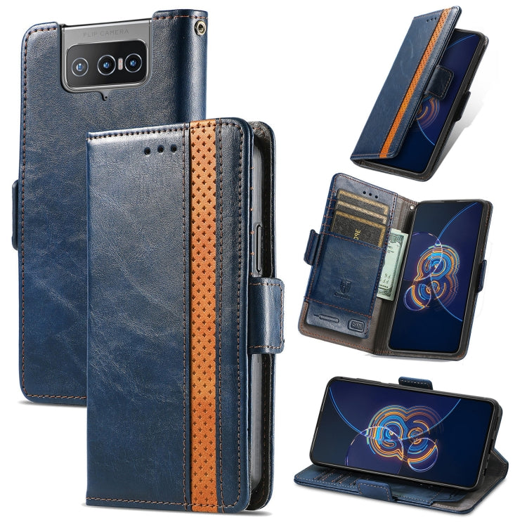 For Asus Zenfone 8 Flip CaseNeo Business Splicing Dual Magnetic Buckle Horizontal Flip PU Leather Case with Holder & Card Slots & Wallet