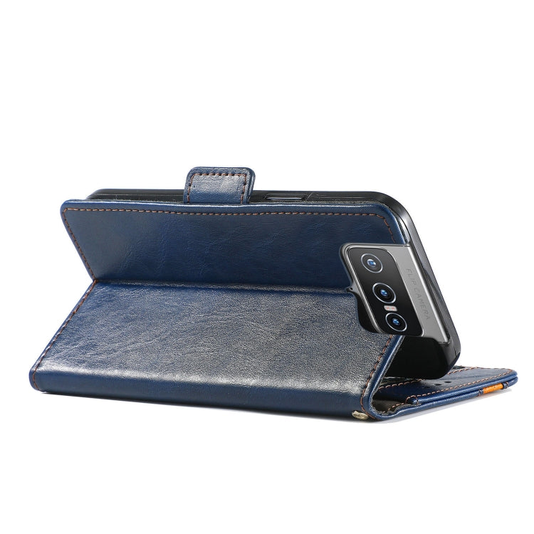 For Asus Zenfone 8 Flip CaseNeo Business Splicing Dual Magnetic Buckle Horizontal Flip PU Leather Case with Holder & Card Slots & Wallet