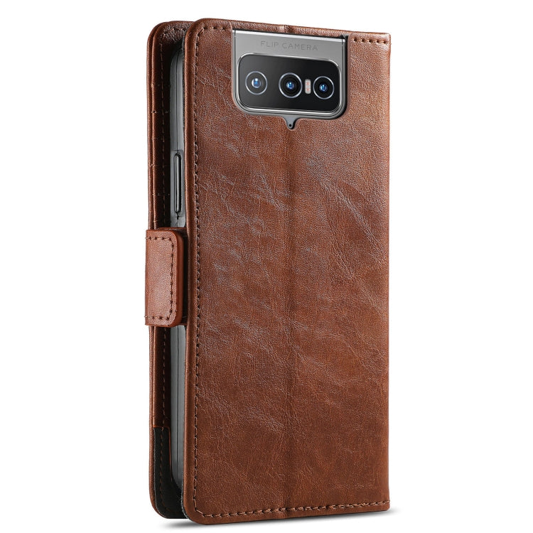 For Asus Zenfone 8 Flip CaseNeo Business Splicing Dual Magnetic Buckle Horizontal Flip PU Leather Case with Holder & Card Slots & Wallet