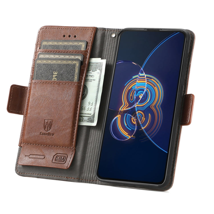For Asus Zenfone 8 Flip CaseNeo Business Splicing Dual Magnetic Buckle Horizontal Flip PU Leather Case with Holder & Card Slots & Wallet