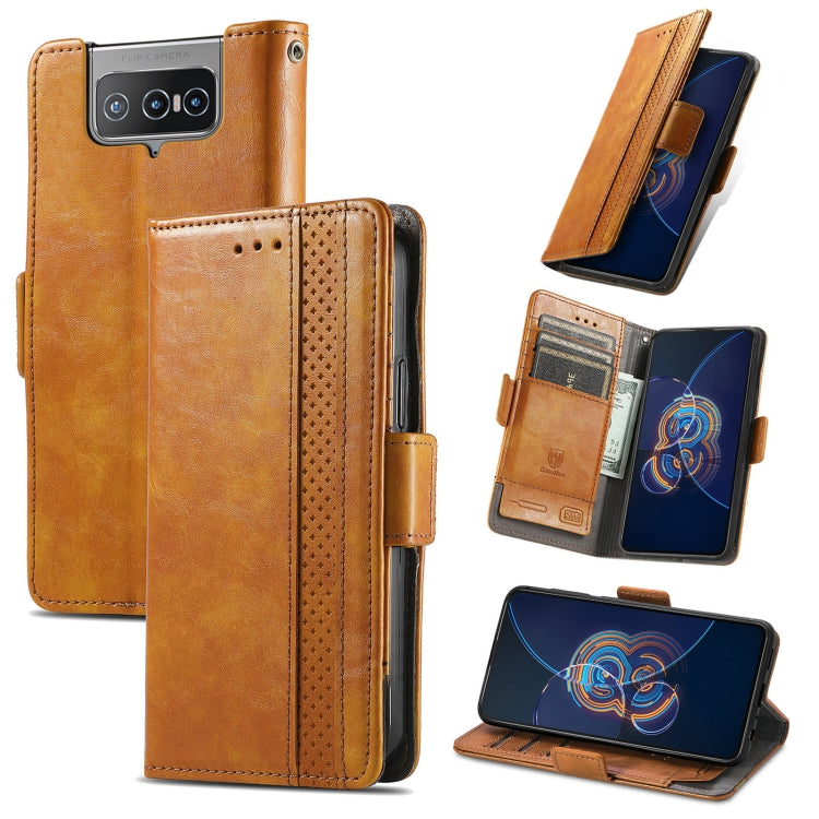 For Asus Zenfone 8 Flip CaseNeo Business Splicing Dual Magnetic Buckle Horizontal Flip PU Leather Case with Holder & Card Slots & Wallet