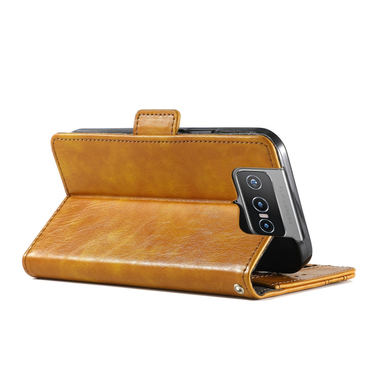 For Asus Zenfone 8 Flip CaseNeo Business Splicing Dual Magnetic Buckle Horizontal Flip PU Leather Case with Holder & Card Slots & Wallet