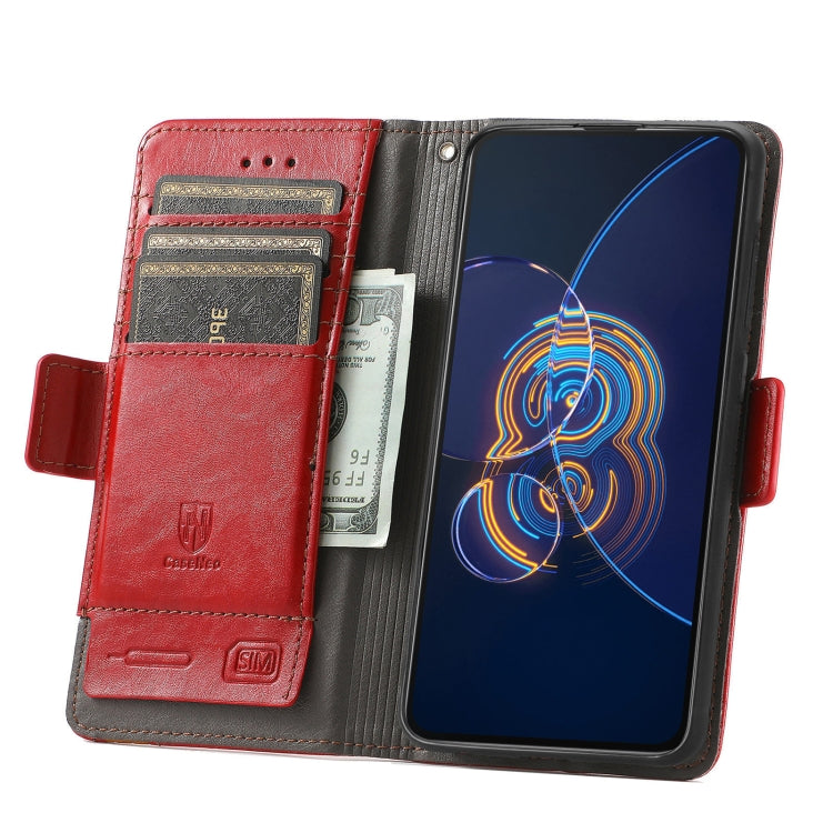 For Asus Zenfone 8 Flip CaseNeo Business Splicing Dual Magnetic Buckle Horizontal Flip PU Leather Case with Holder & Card Slots & Wallet