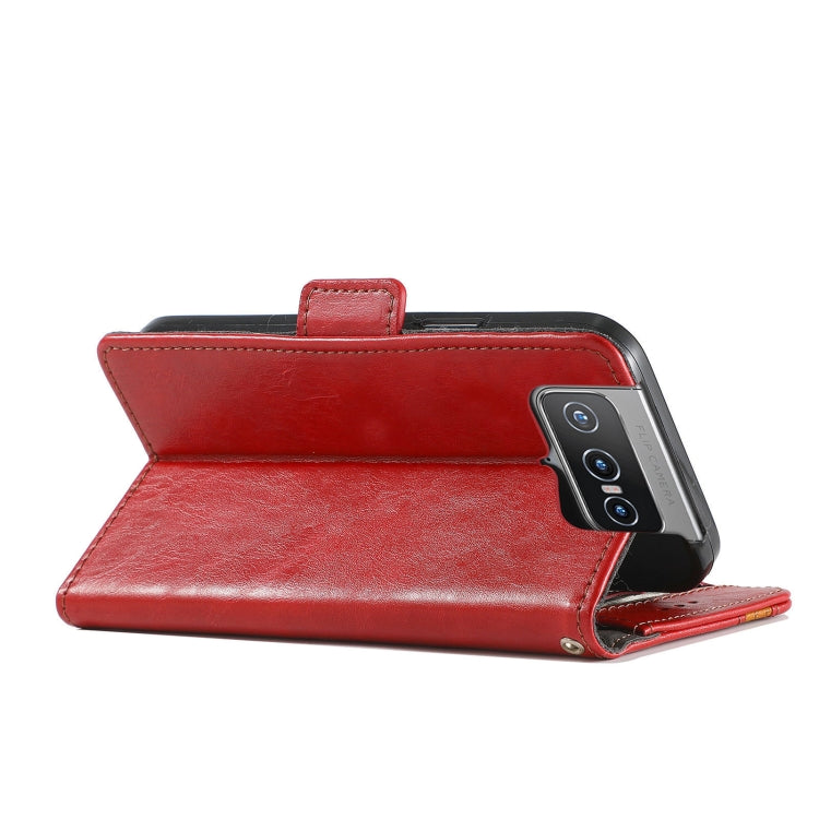 For Asus Zenfone 8 Flip CaseNeo Business Splicing Dual Magnetic Buckle Horizontal Flip PU Leather Case with Holder & Card Slots & Wallet