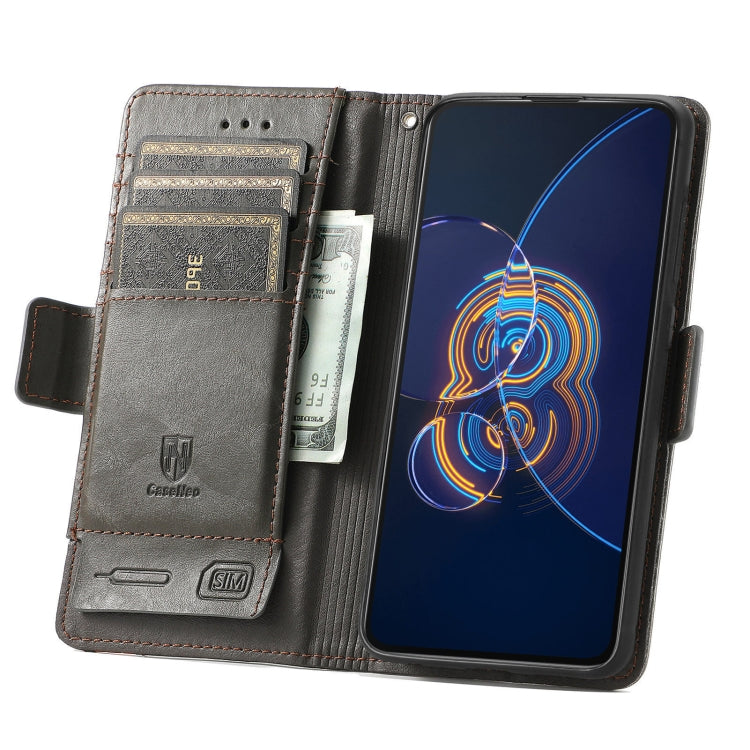 For Asus Zenfone 8 Flip CaseNeo Business Splicing Dual Magnetic Buckle Horizontal Flip PU Leather Case with Holder & Card Slots & Wallet