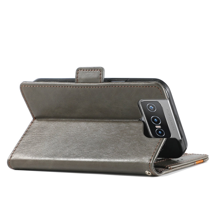 For Asus Zenfone 8 Flip CaseNeo Business Splicing Dual Magnetic Buckle Horizontal Flip PU Leather Case with Holder & Card Slots & Wallet