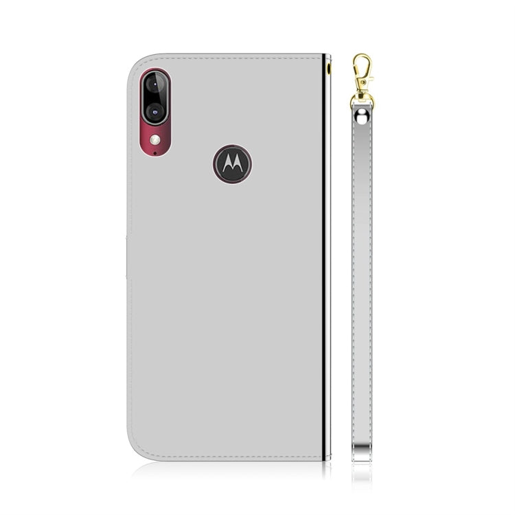 For Motorola Moto E6 Plus Imitated Mirror Surface Horizontal Flip Leather Case with Holder & Card Slots & Wallet & Lanyard