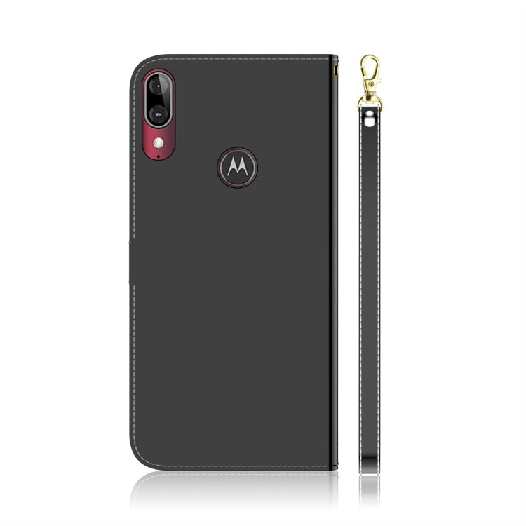 For Motorola Moto E6 Plus Imitated Mirror Surface Horizontal Flip Leather Case with Holder & Card Slots & Wallet & Lanyard