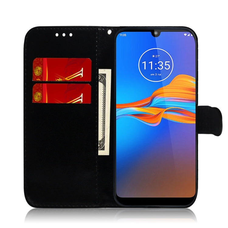 For Motorola Moto E6 Plus Imitated Mirror Surface Horizontal Flip Leather Case with Holder & Card Slots & Wallet & Lanyard