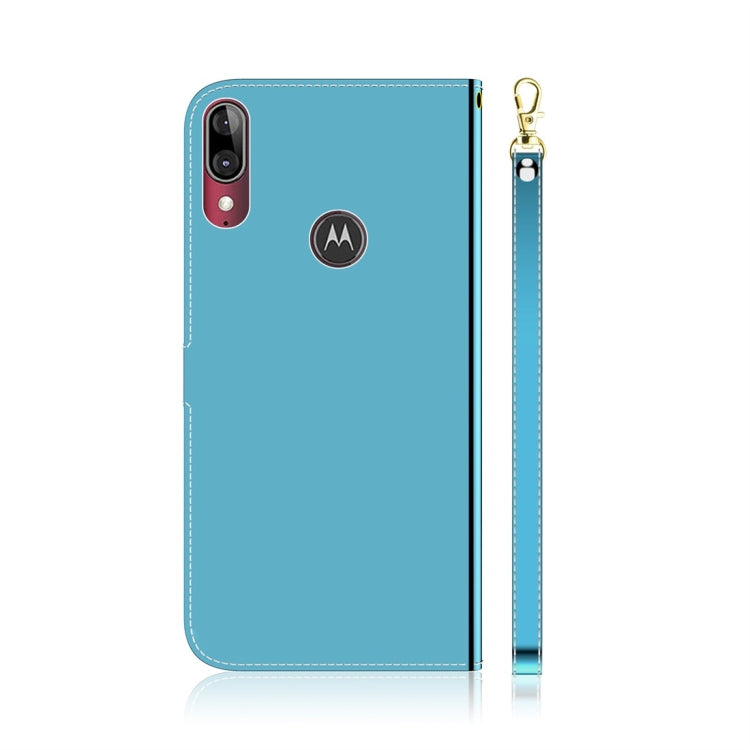 For Motorola Moto E6 Plus Imitated Mirror Surface Horizontal Flip Leather Case with Holder & Card Slots & Wallet & Lanyard