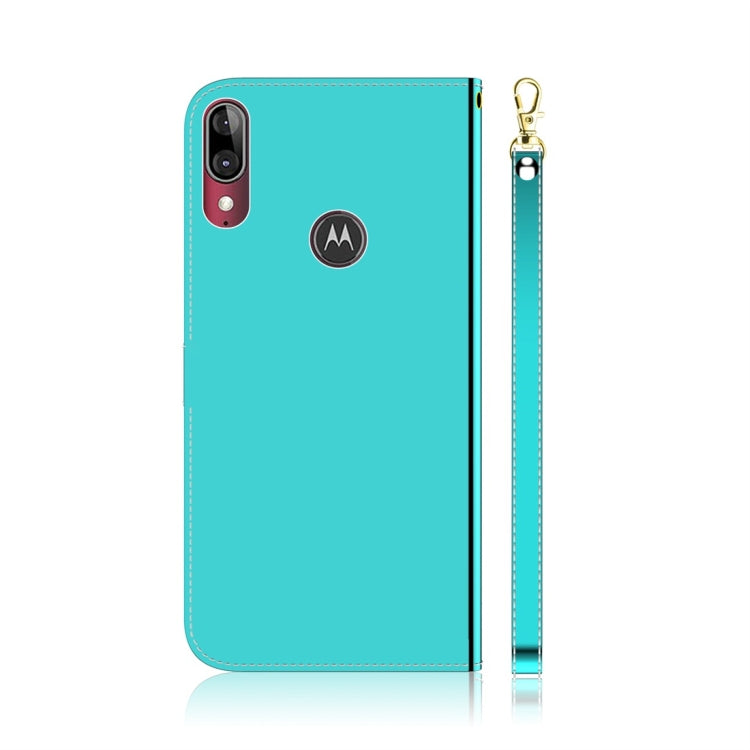 For Motorola Moto E6 Plus Imitated Mirror Surface Horizontal Flip Leather Case with Holder & Card Slots & Wallet & Lanyard