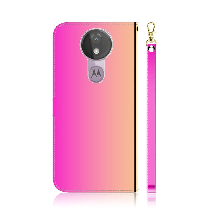 For Motorola Moto G7 Power Imitated Mirror Surface Horizontal Flip Leather Case with Holder & Card Slots & Wallet & Lanyard