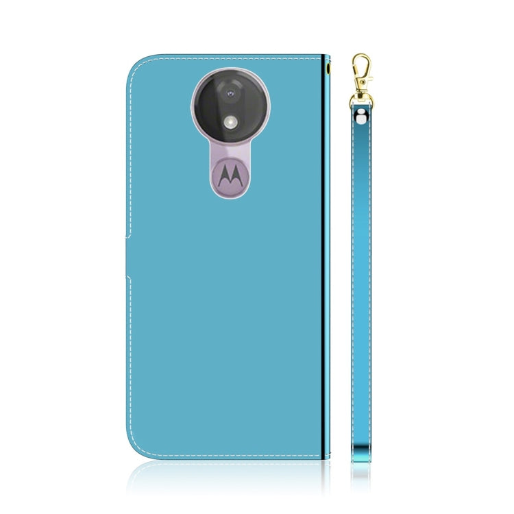 For Motorola Moto G7 Power Imitated Mirror Surface Horizontal Flip Leather Case with Holder & Card Slots & Wallet & Lanyard