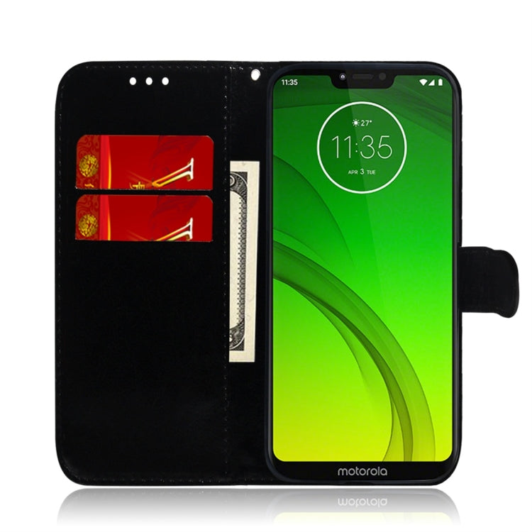 For Motorola Moto G7 Power Imitated Mirror Surface Horizontal Flip Leather Case with Holder & Card Slots & Wallet & Lanyard