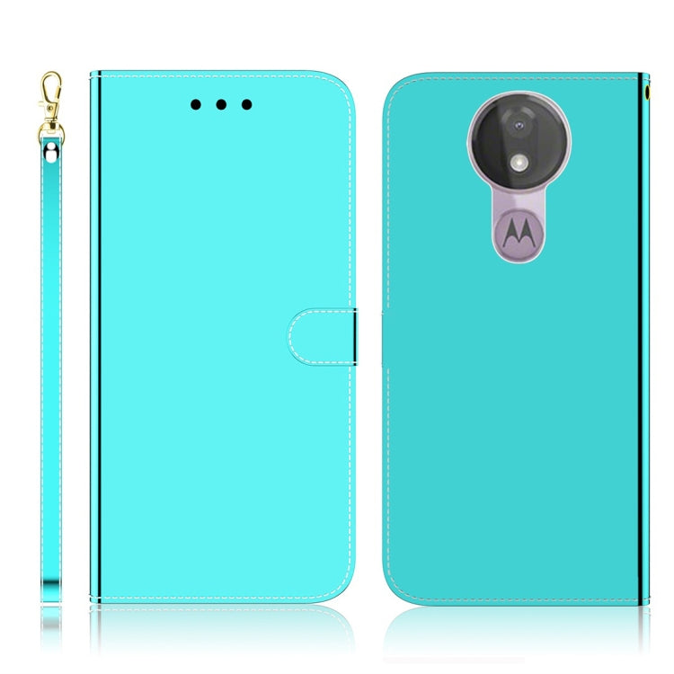 For Motorola Moto G7 Power Imitated Mirror Surface Horizontal Flip Leather Case with Holder & Card Slots & Wallet & Lanyard