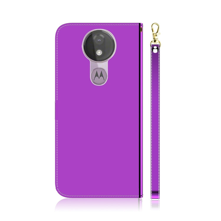 For Motorola Moto G7 Power Imitated Mirror Surface Horizontal Flip Leather Case with Holder & Card Slots & Wallet & Lanyard