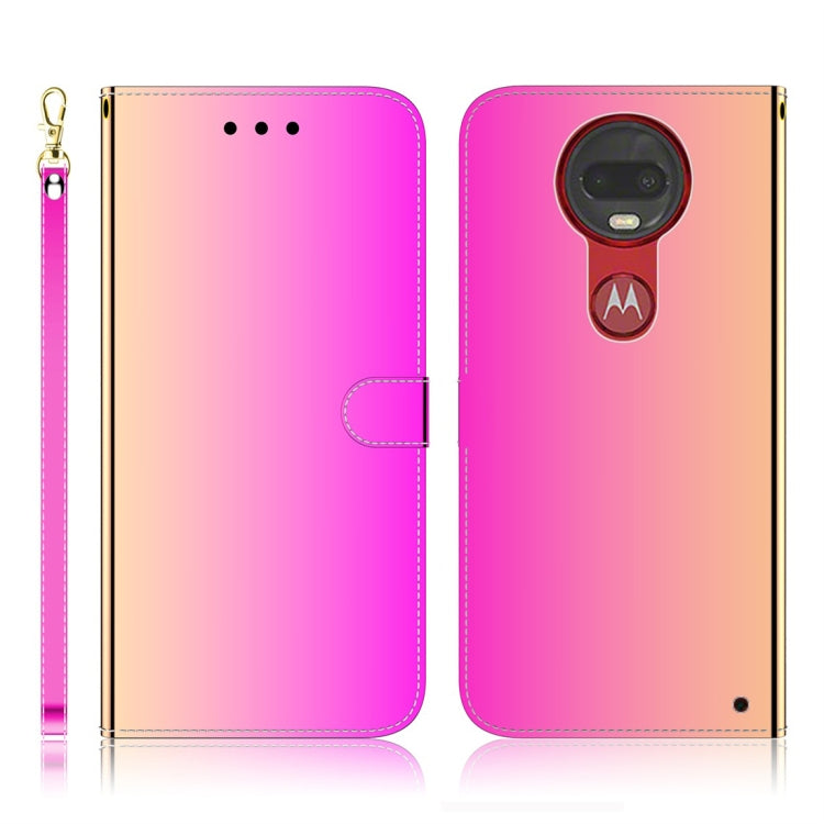 For Motorola Moto G7 / G7 Plus Imitated Mirror Surface Horizontal Flip Leather Case with Holder & Card Slots & Wallet & Lanyard
