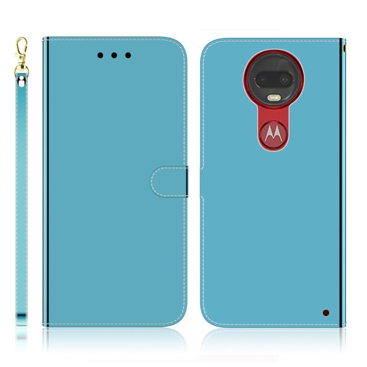 For Motorola Moto G7 / G7 Plus Imitated Mirror Surface Horizontal Flip Leather Case with Holder & Card Slots & Wallet & Lanyard