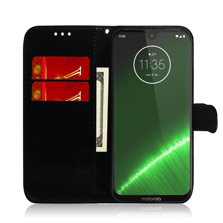 For Motorola Moto G7 / G7 Plus Imitated Mirror Surface Horizontal Flip Leather Case with Holder & Card Slots & Wallet & Lanyard