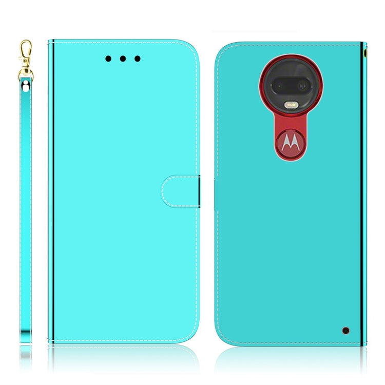 For Motorola Moto G7 / G7 Plus Imitated Mirror Surface Horizontal Flip Leather Case with Holder & Card Slots & Wallet & Lanyard